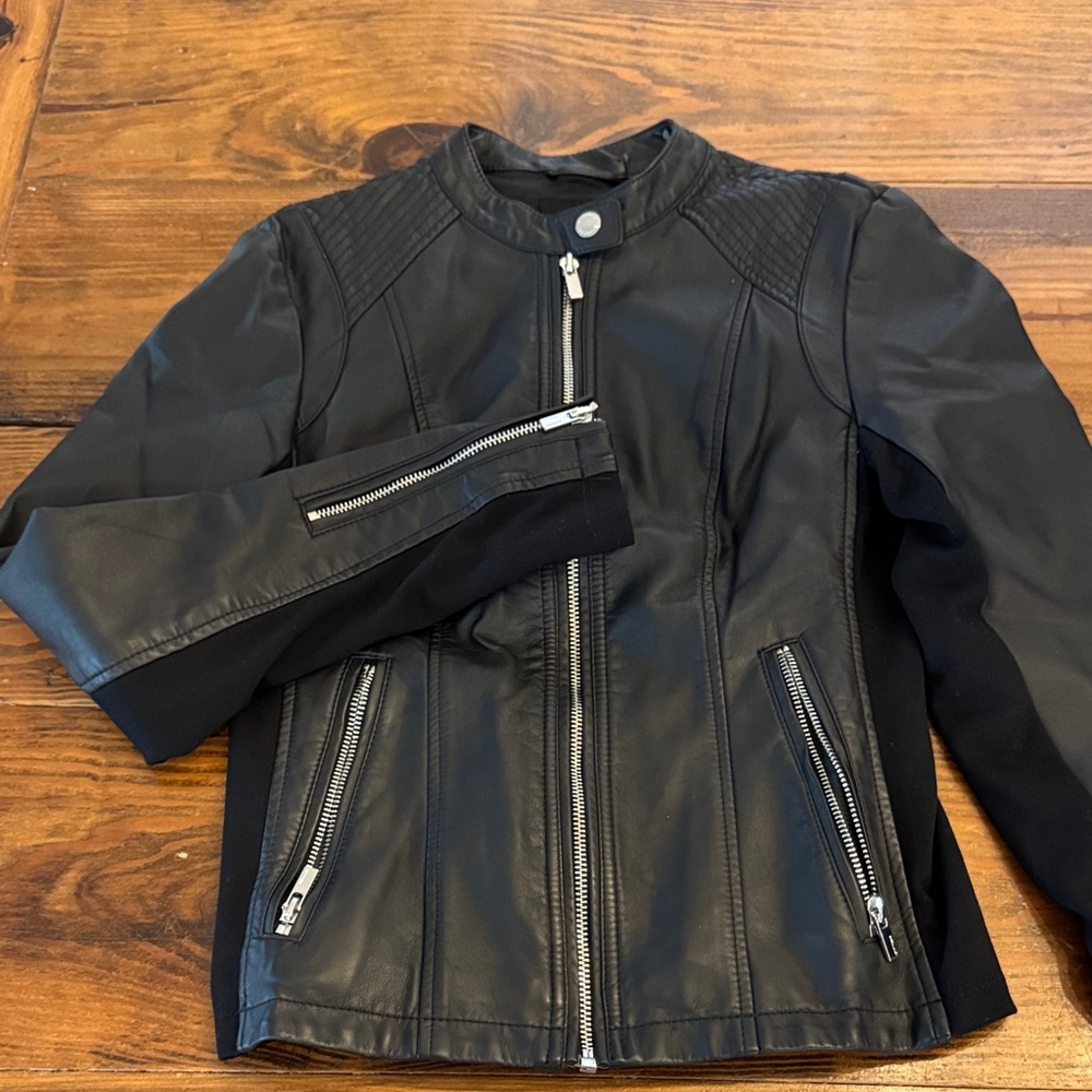 Express Kids Black Jacket with Silver Accents